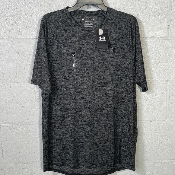 Under Armour Men's Tech 2.0 crew neck T-Shirt  Black Large - Picture 1 of 6